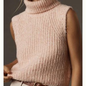 NWT Anthropologie self contrast sweater vest S